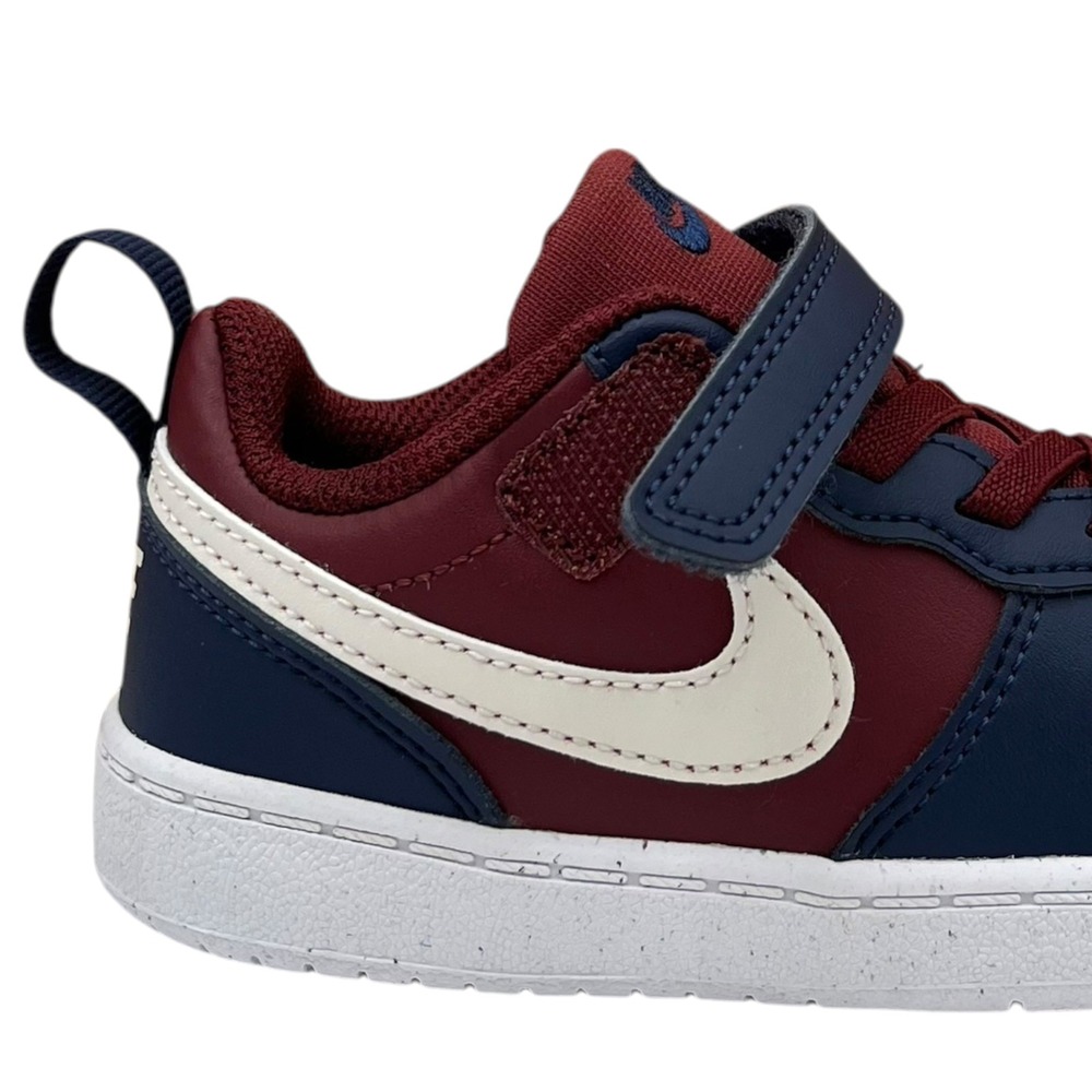 Nike Court Borough Low Toddler Boys Slip-on Sneakers Size 7 Dark Team Red Blue - Picture 5 of 15